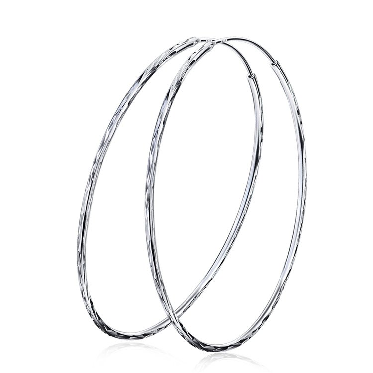  POPLYKE 925 Sterling Silver Circle Endless Hoop Earrings for  Women (20MM Hoop Earrings): Clothing, Shoes & Jewelry