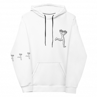 hoodie white lux